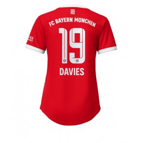 Bayern Munich Alphonso Davies #19 Hjemmedrakt Kvinner 2022-23 Kortermet